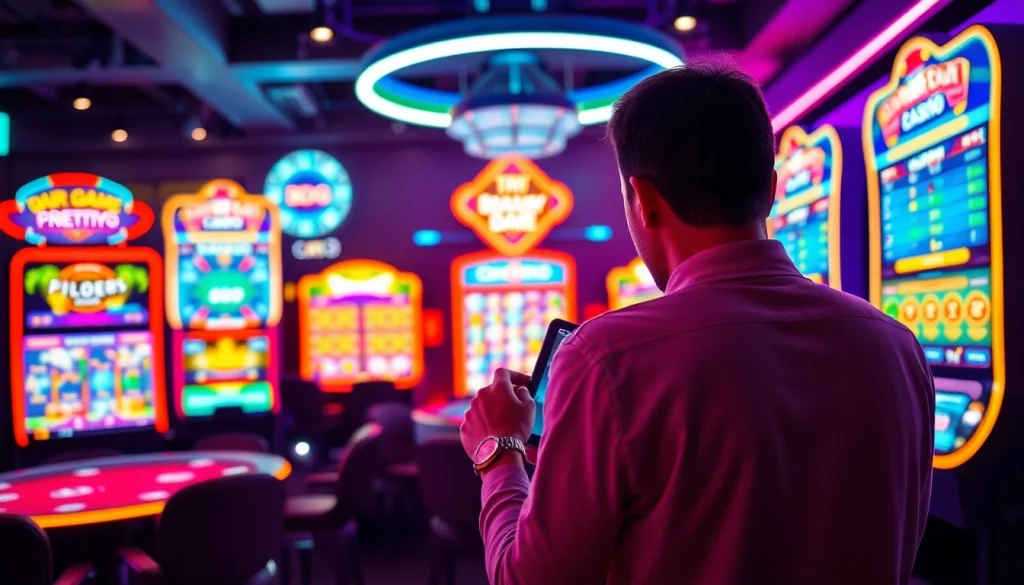 Experience the excitement of BDG Game login while participating in thrilling online gambling activities with colorful graphics.