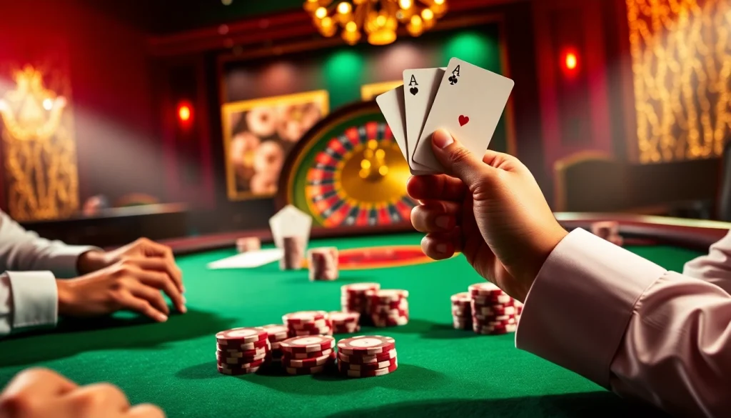 Experience excitement at shbet com with a high-stakes poker table, colorful chips, and dynamic roulette.